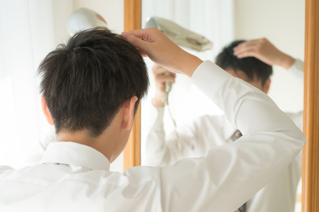 男性 ヘアセット